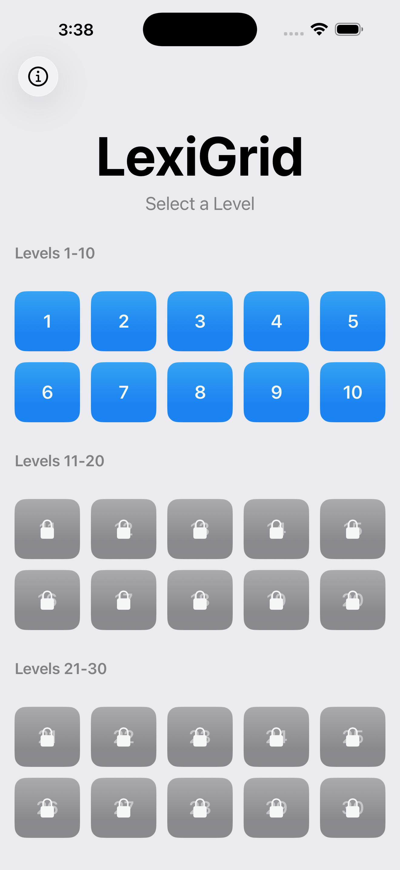 LexiGrid 5x5 Screenshot 2